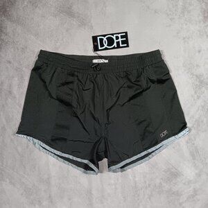 DOPE Runner Shorts • Women's Medium • Black/Reflective Silver • Breathable